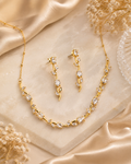Celeste Vine Crystal Necklace & Earrings Set