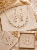 Celeste Crystal Necklace & Earrings Set