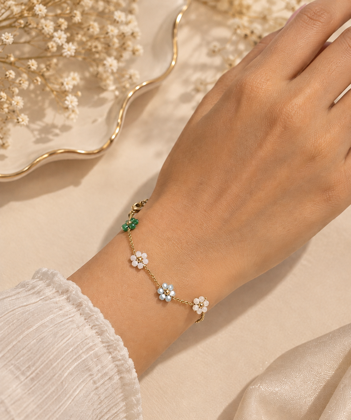 Blooming Garden Flower Bracelet