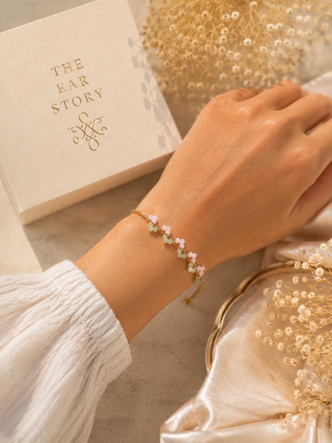 Pastel Bloom Charm Bracelet