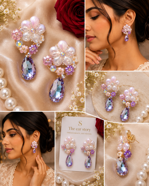 Aurora Bloom Crystal Earrings