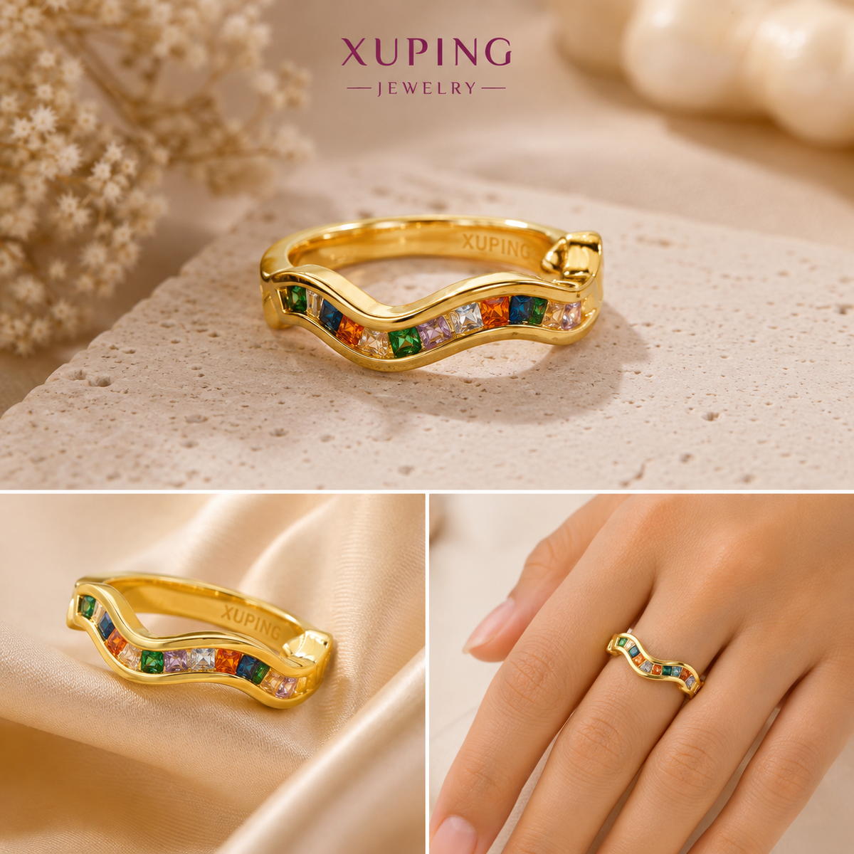 Aurora Wave Ring