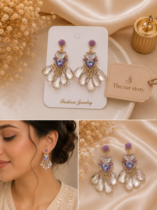 Blush Butterfly Crystal Drops