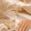 Elysian Crystal Wave Ring