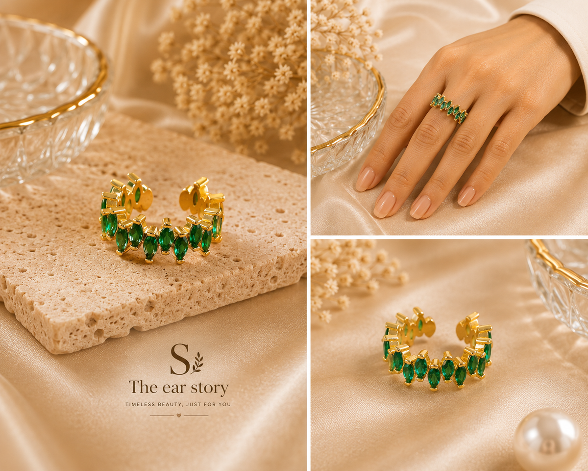 Emerald Vine Ring