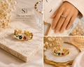 Gemstone Harmony Adjustable Ring