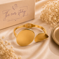 Golden Dual-Shape Statement Cuff