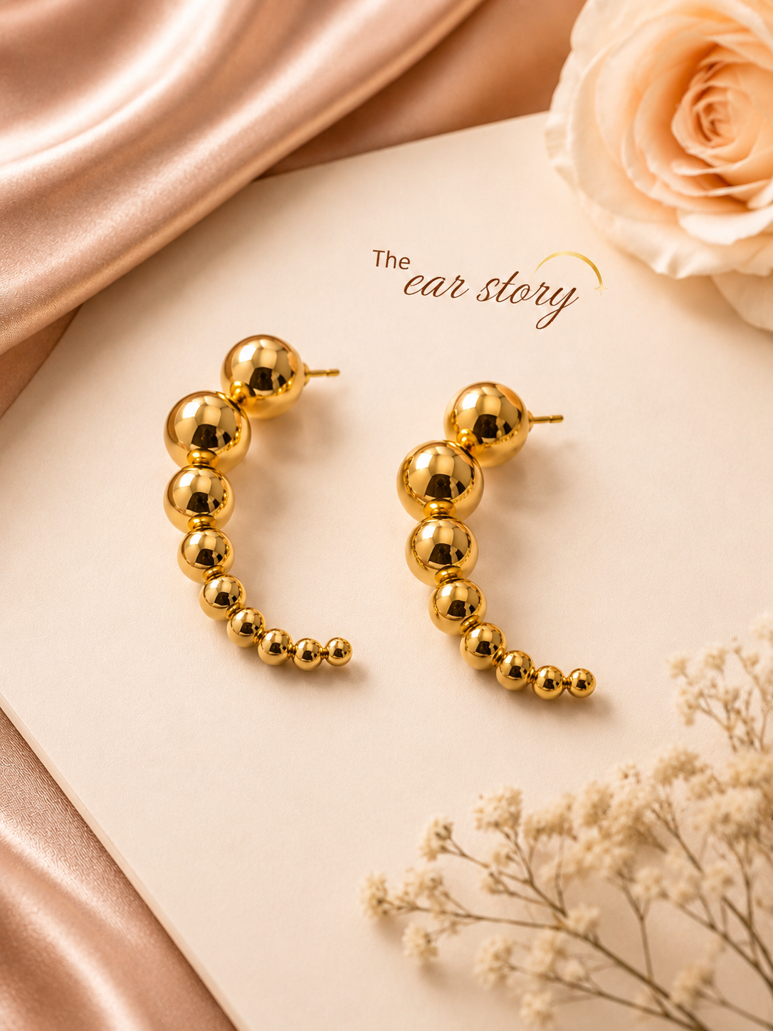 Golden Orbit Hoops