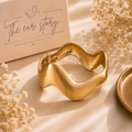 Golden Wave Cuff Bracelet