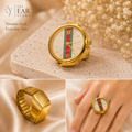 Heritage Stripe Gold Watch