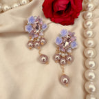 Lavender Bloom Earrings detail
