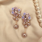 Lavender Bloom Earrings styled