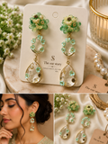 Lavender Blossom Drop Earrings