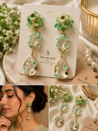 Lavender Blossom Drop Earrings