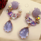 Lavender Rose Crystal Drops detail
