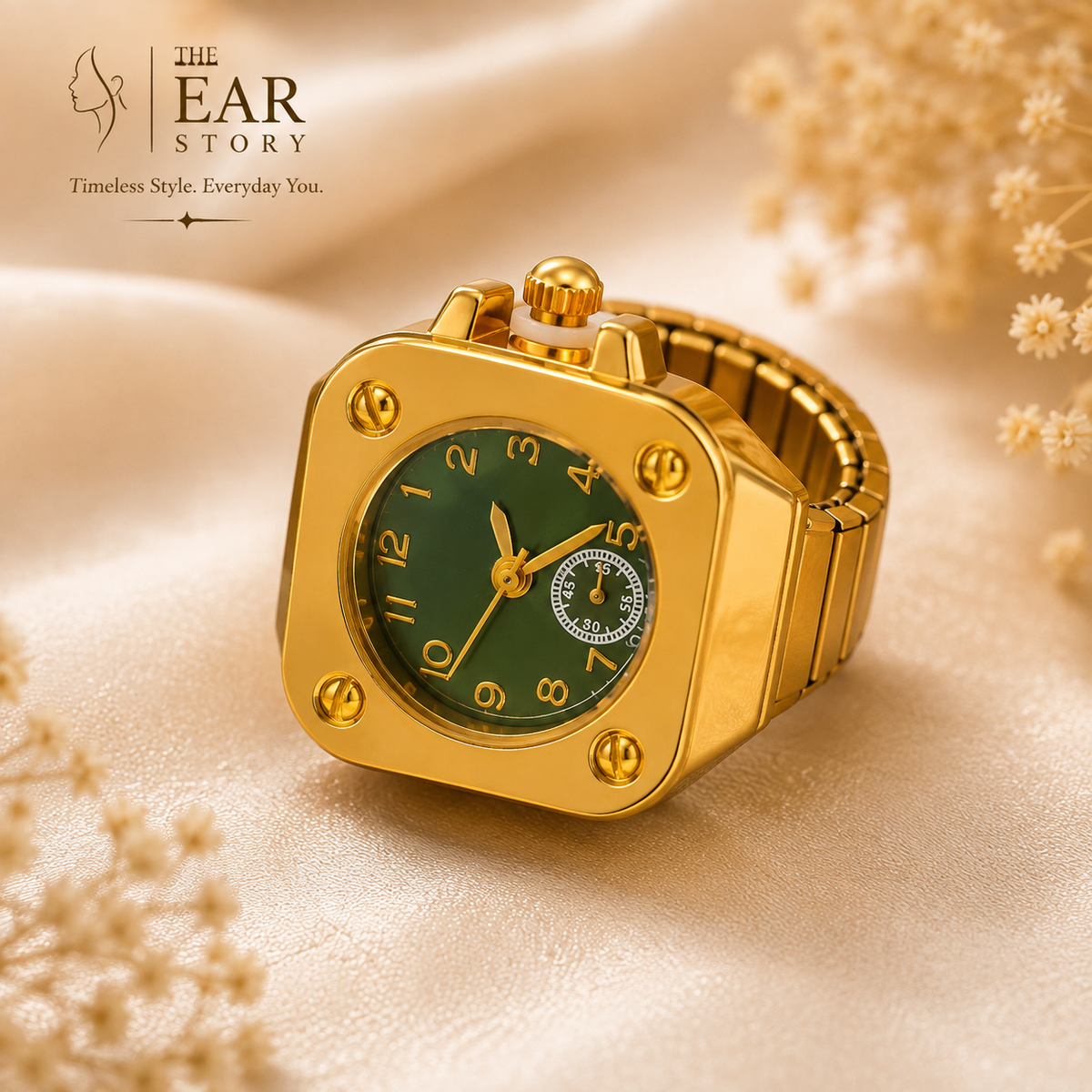 Luxury Gold Ring Watch