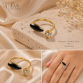 Noir Dual-Tone Statement Ring