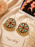 Rang Mahal Dangler Hoops