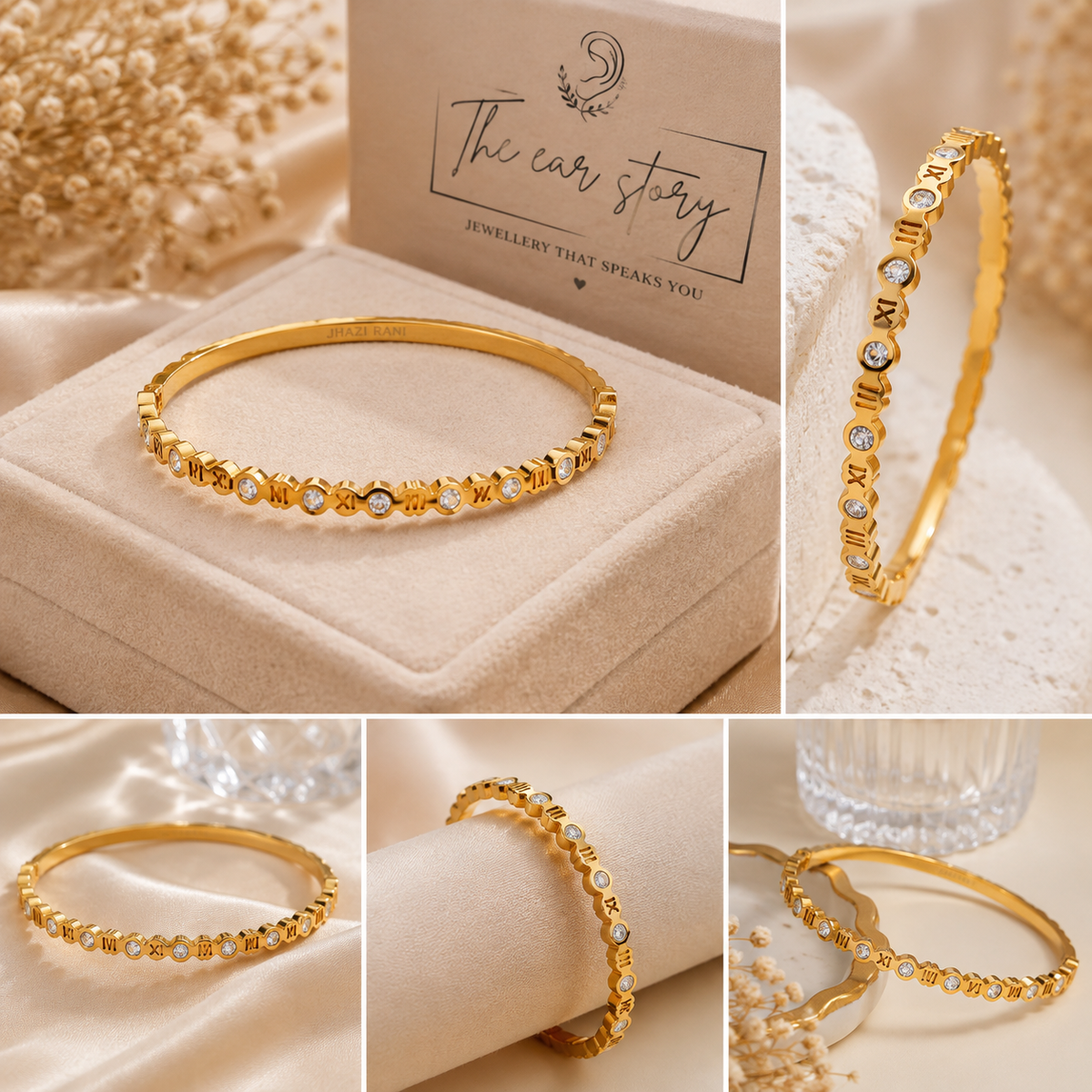Roman Luxe Crystal Bangle